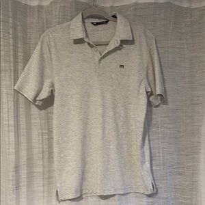 Travis Mathew Light Gray Polo Shirt